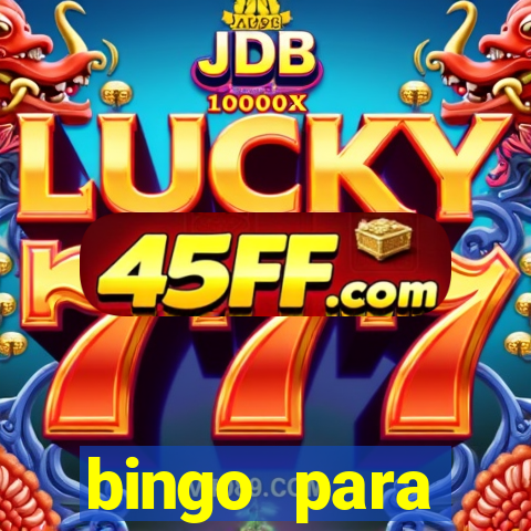 bingo para despedida de solteira para imprimir